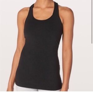 LULULEMON Black Athletic Tank Top Size 4